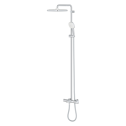 Sistem de cada Grohe Tempesta Cube 250 aparent, termostat, diverter, 2 jeturi, crom [3]