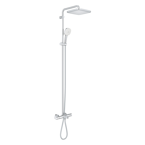 Sistem de cada Grohe Tempesta Cube 250 aparent, termostat, diverter, 2 jeturi, crom [1]