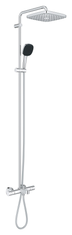 Sistem de cada Grohe Vitalio Comfort 250 termostat, 250 mm, 2 pulverizari, diverter cada, anti-calcar, crom [3]