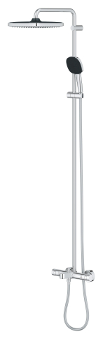 Sistem de cada Grohe Vitalio Comfort 250 termostat, 250 mm, 2 pulverizari, diverter cada, anti-calcar, crom [5]