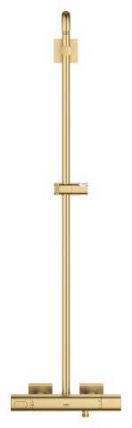 Sistem de dus Grohe Rainshower 310 Cube shower syst. 9, 5, aparent, termostat, ajustabil, furtun de dus, para de dus, cartus ceramic, auriu mat [6]