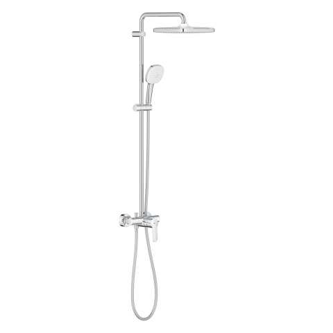 Sisteme de dus - Sistem de dus Grohe Tempesta System Cube 250 bara ajustabila 390 mm, dus fix, para de dus, crom