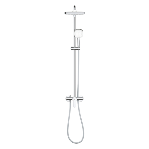 Sistem de dus Grohe Tempesta System Cube 250 bara ajustabila 390 mm, dus fix, para de dus, crom [2]