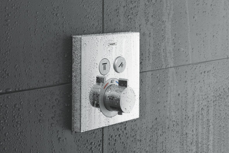 Baterie cada - dus termostatata Hansgrohe ShowerSelect cu montaj incastrat necesita corp ingropat [3]