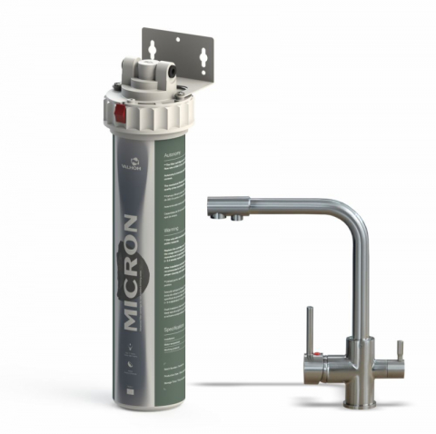 Sisteme de filtrare apa potabila - Sistem de filtrare pentru apa potabila Filtru Micron AquaPUR cu baterie apa rece 3 cai - VALROM GAMA aquaPUR