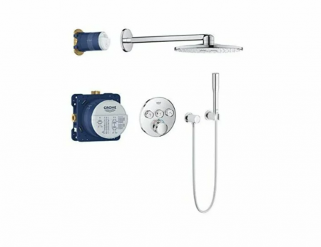 Baterii monocomanda - Sistem de dus cu termostat incastrat Grohe Grohtherm Smartcontrol Rainshower SmartActive 310