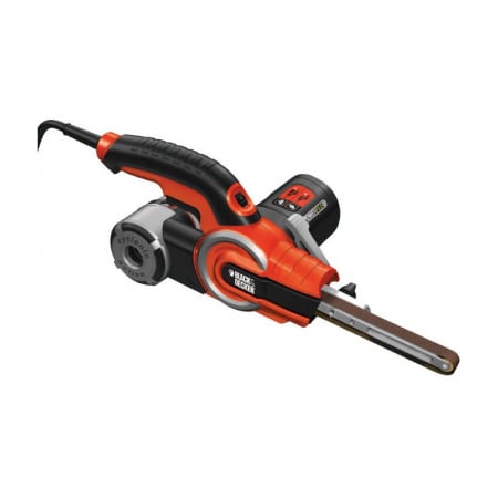 Scule si echipamente pentru constructii - Slefuitor Cu Banda Black+Decker KA902EK + 12 Accesorii