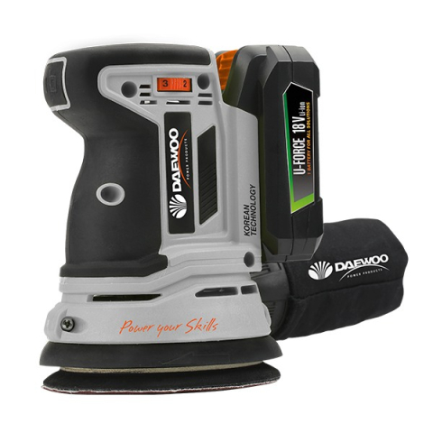 Scule si dispozitive de lucru - Slefuitor orbital Daewoo DALOS18-1 Li-Ion 20 V Talpa rotunda
