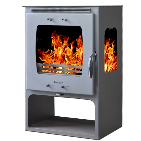 Soba lemne Termax Atria antracit cu compartiment lemne 12,2 kW [1]