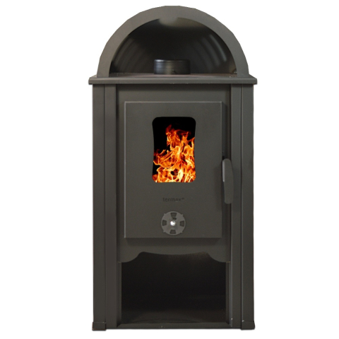 Soba pe lemn Termax Aurora bej 8,45 kW clasa A+ cu capac rotunjit [1]