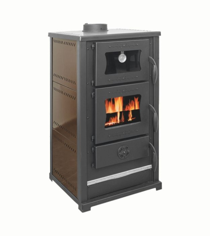 Termoseminee, seminee si sobe - Soba pe lemne Termax Bucovina maro 12,2 kW cu cuptor integrat