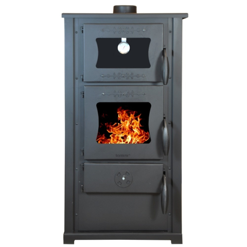 Soba pe lemn Termax Bucovina rosie cu cuptor incorporat 12,2 kW [1]