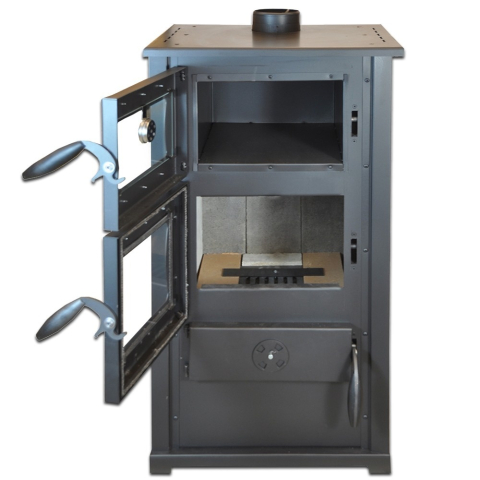 Soba pe lemn Termax Bucovina rosie cu cuptor incorporat 12,2 kW [3]
