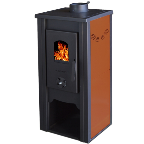 Soba compacta pe lemne cu plita Termax Bucur maro 6,11 kW [4]