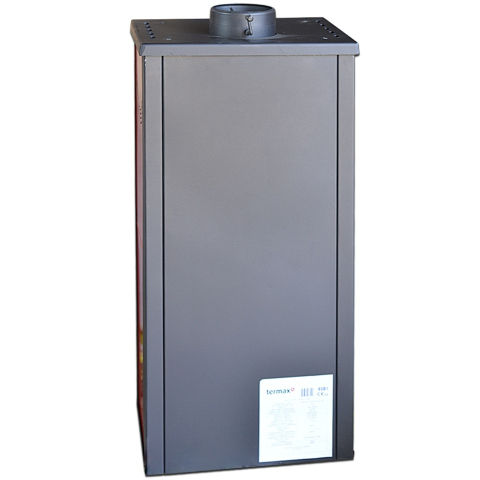 Soba pe lemne cu plita Termax Bucur rosie 6,11 kW si geam larg [7]