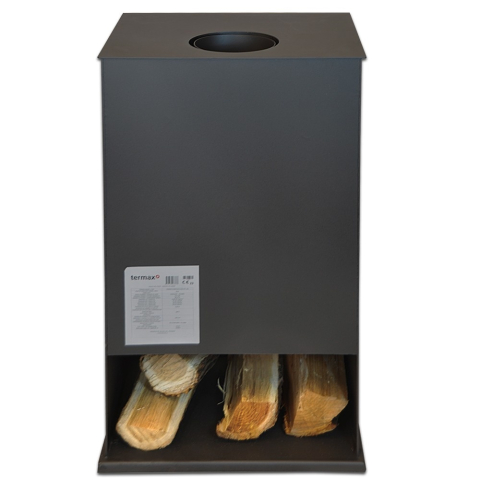 Soba lemne Termax Elan neagra cu compartiment lemne 9,47 kW [4]