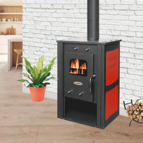 Soba lemne Termax Haiduc bordo 7,02 kW cu grila rotativa [3]