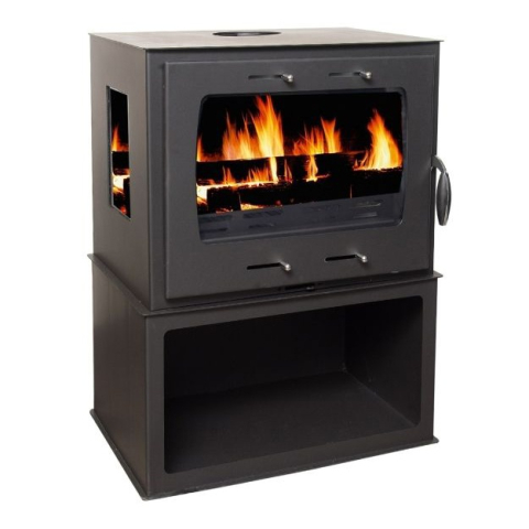 Soba lemne Termax Ilinca antracit cu loc pentru lemne 12,2 kW [1]
