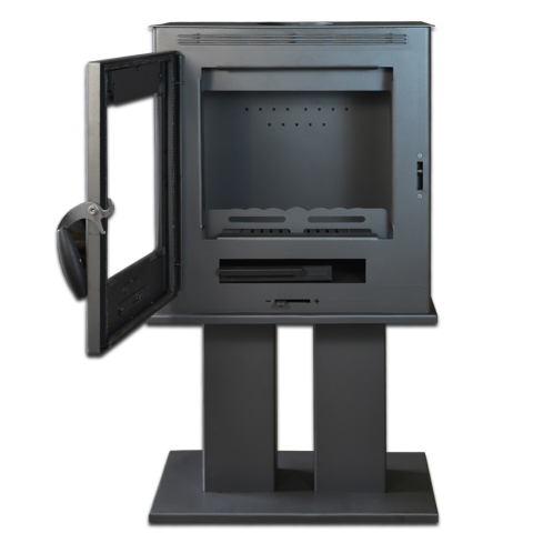 Soba pe lemn cu picior Termax Luxora neagra 12,2 kW [6]