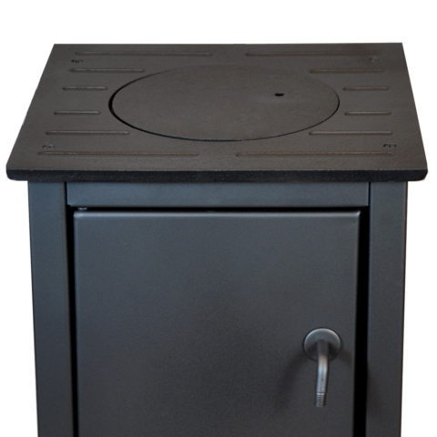 Soba mica pe lemne Termax Mia neagra 6,11 kW cu evacuare in spate [1]