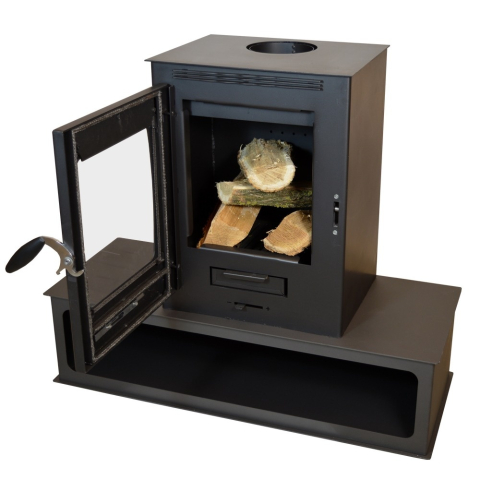 Soba lemne Termax Mina neagra cu spatiu pentru lemne 9,47 kW [2]