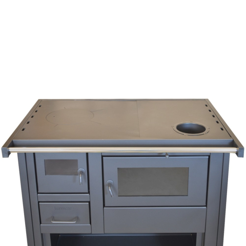 Soba de bucatarie pe lemn Termax Nobil bej 7,12 kW cu cuptor si plita otel [3]