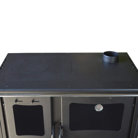 Soba bucatarie pe lemne Termax Rustik bej focar din fonta 9,5 kW [3]
