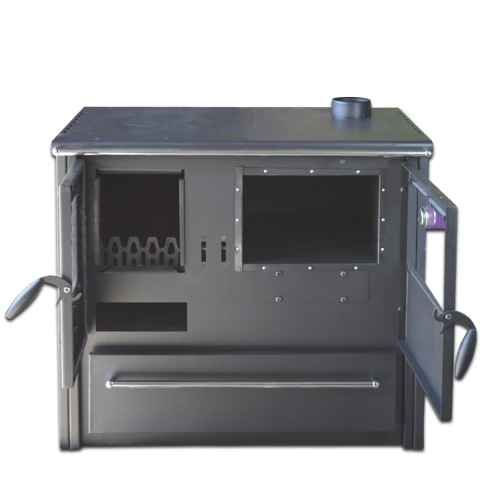 Soba bucatarie pe lemne Termax Rustik bej focar din fonta 9,5 kW [5]
