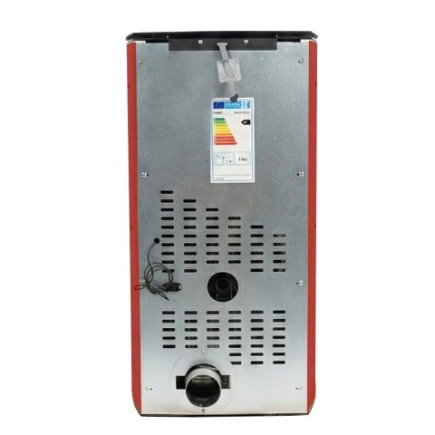 Soba pe peleti KOPH PD 8 kW, cu aer cald, buncar peleti 8 kg, 50 mp, Bordo [4]