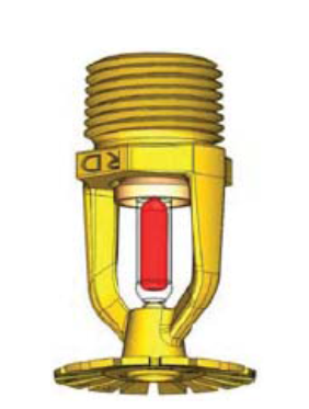 Sprinklere - Sprinkler PENDENT, corp ALB RAL, 93°C, K=80, raspuns standard, verde, Rapidrop