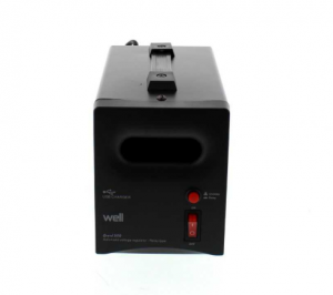 Stabilizator automat de tensiune cu releu Well 500VA negru [2]