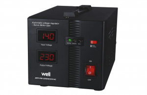 STABILIZATOARE DE TENSIUNE - Stabilizator automat de tensiune cu servo motor Well Secure 2000VA 