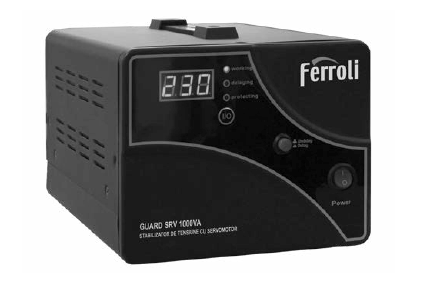UPS-uri si stabilizatoare de tensiune - Stabilizator de tensiune cu servomotor Ferroli SRV 1000VA