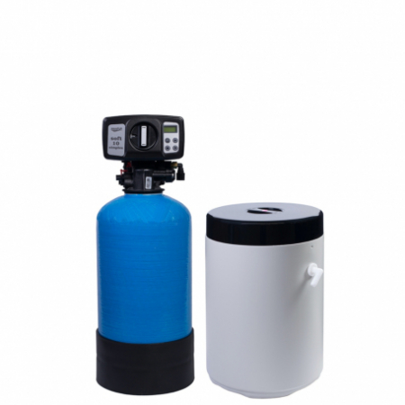 Statii dedurizare - STATIE DEDURIZARE SOFT 10 SIMPLEX Q=0,8mc/h SARE 28KG CU BY-PASS - VALROM GAMA aquaPUR