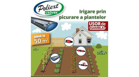 Kit irigare prin picurare pentru gradina pana la 50 m2, Poliext [4]
