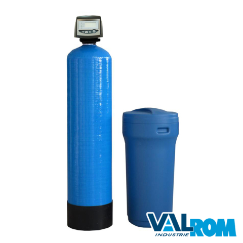 Echipamente pentru tratarea si pomparea apei - Statie dedurizare Valrom VALHOH Soft 125 Simplex vana performa Q=5,0mc/h cu by-pass
