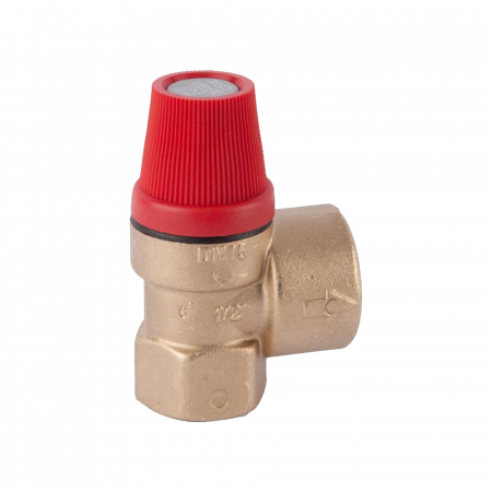 Tevi, fitinguri, robineti si accesorii - Supapa de siguranta, 3 BAR, 1/2", Herz