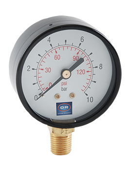 Automatizari si elemente de automatizare - Manometru ø 40 mm conectare radiala, 1/4", 0-6 bar, Officine Rigamonti