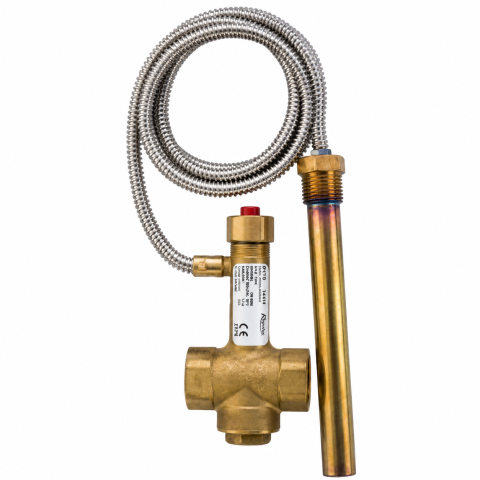 Instalatii de apa si canalizare - Supapa termica de descarcare, 3/4 F, 70 grC, capilar fix 1.3m, Regulus BVTS