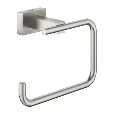 Obiecte sanitare - Suport hartie igienica Grohe Essentials Cube fara capac, 1 rola, fixare ascunsa, crom mat