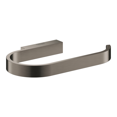 Obiecte sanitare - Suport hartie igienica Grohe Selection fara capac, 1 rola, montare pe perete, fixare ascunsa, antracit mat