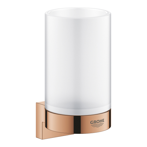 Suport pahar Grohe Selection montare pe perete, fixare ascunsa, cupru lucios [2]