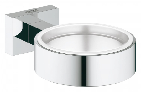 Lavoare si accesorii - Suport pahar sau savoniera prindere perete cromata Grohe Essentials Cube