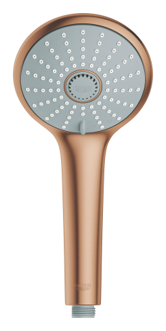 Suport para dus Grohe Rainshower, montare pe perete, universal, cupru mat [5]