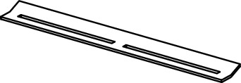 Obiecte sanitare - TECEdrainprofile Capac profil otel inoxidabil periat, negru pentru L=800-1000 mm
