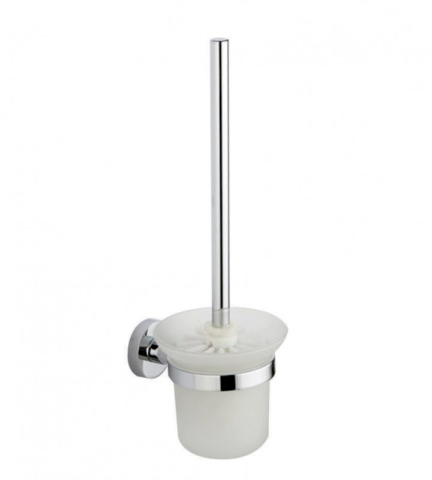 Accesorii de baie - Suport perie WC sticla fixare perete Stylish Ermetiq