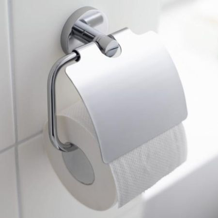 Obiecte sanitare - Suport hartie igienica cu capac protectie Grohe Essentials
