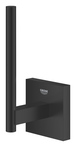 Suport rezerva hartie igienica Grohe Start Cube, montare pe perete, fixare ascunsa, negru [1]
