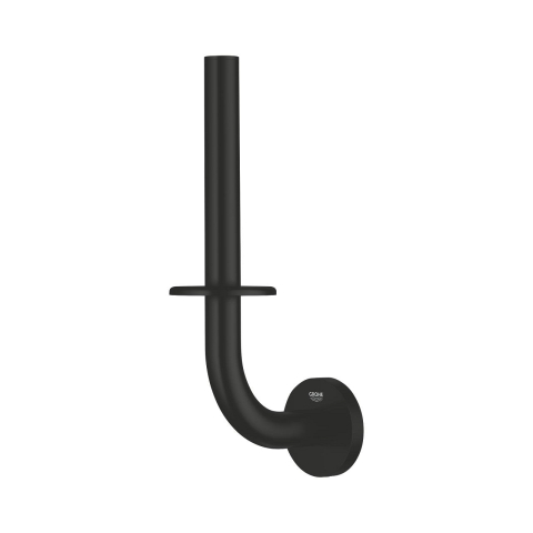 Suport rezerva hartie igienica Grohe Start, montare pe perete, fixare ascunsa, 2 role, negru [1]