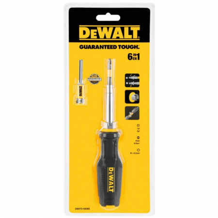 Unelte si scule de mana - Surubelnita 6-in-1 Multibit DeWalt DWHT0-66569